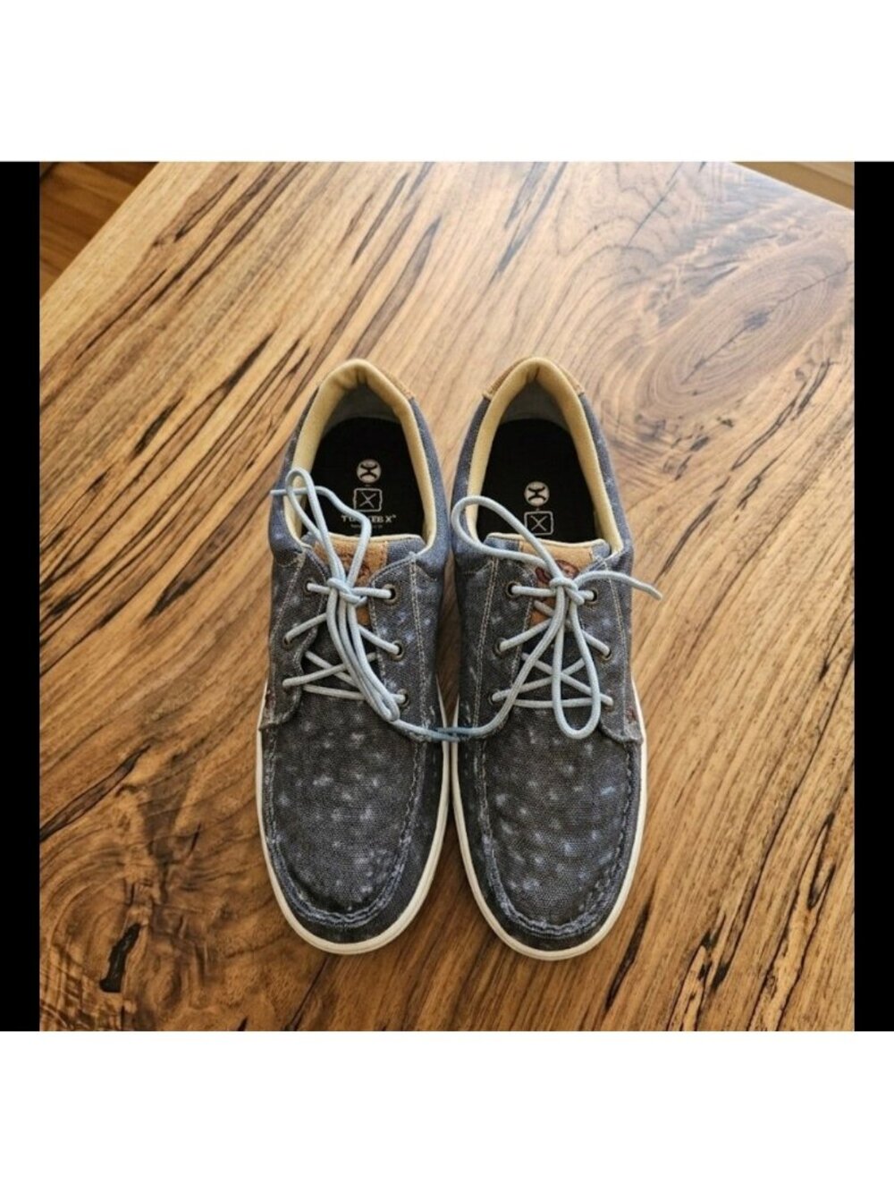 Twisted X Hooey Loper Lace Up Fabric Upper Comfy Casual Shoe Women Size 10M